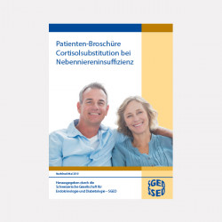 Brochure d‘information pour les patients sur le traitement en hydrocortisone lors d‘insuffisance surrénalienne