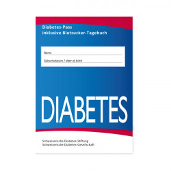Diabetes-Pass inklusive Blutzucker-Tagebuch