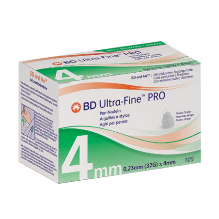 BD Ultra-Fine Pro™+ 32 G, 4 mm - Pen-Nadeln