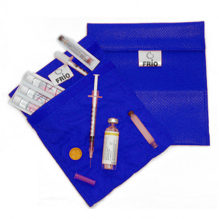 Frío petit sac bleu, 14 x 15 cm