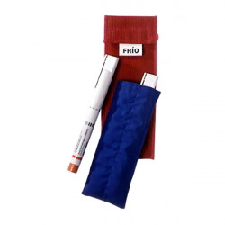 Frío sac double bleu, 8 x 18 cm