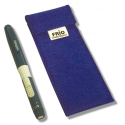 Frío Einzeltasche blau, 6.5 x 18 cm