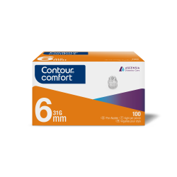 CONTOUR®COMFORT aiguilles pour stylos, 6mm, 32G (100 pcs)